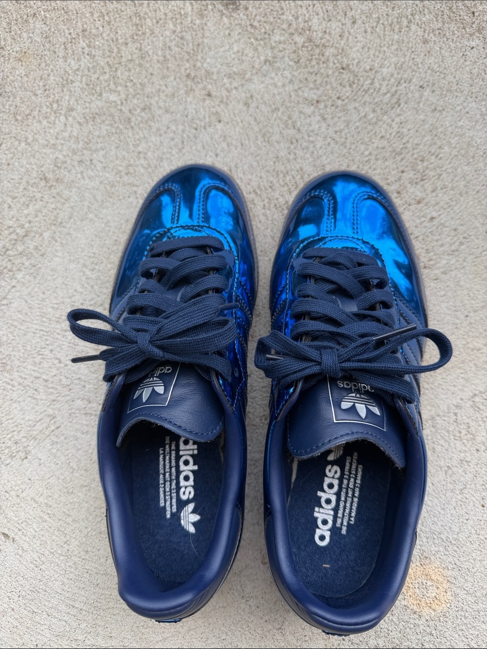 adidas Shiny Blue Low-Top Sneakers